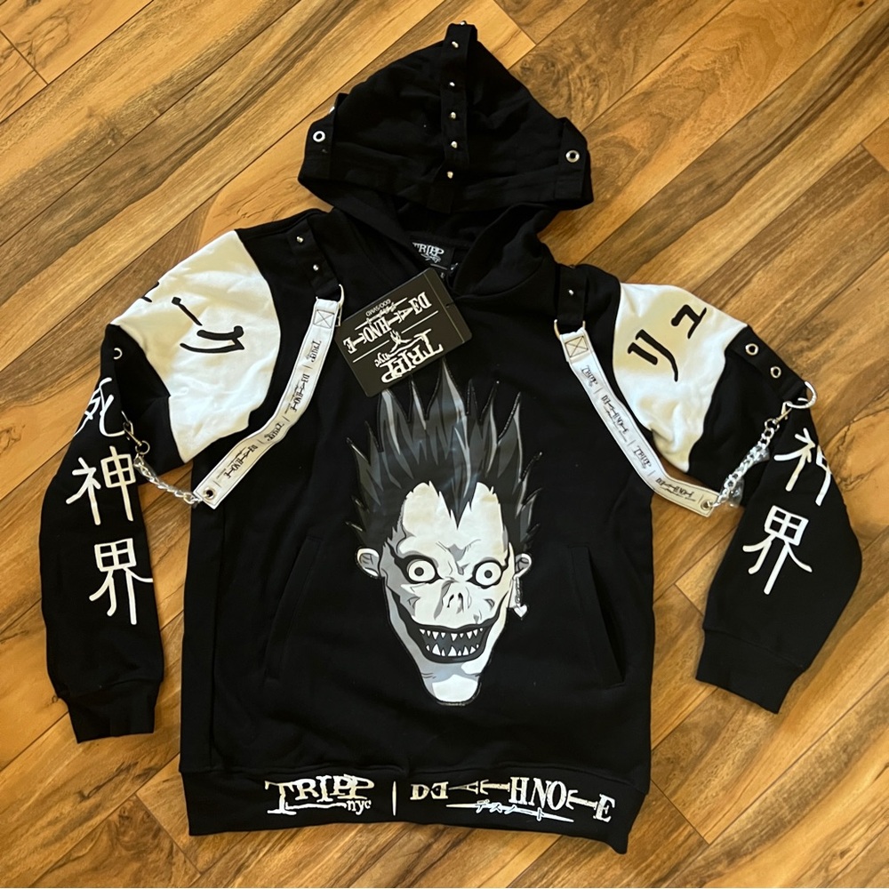 TRIPP NYC x Death Note Ryuk Chain Hoodie - Picture 1 of 7